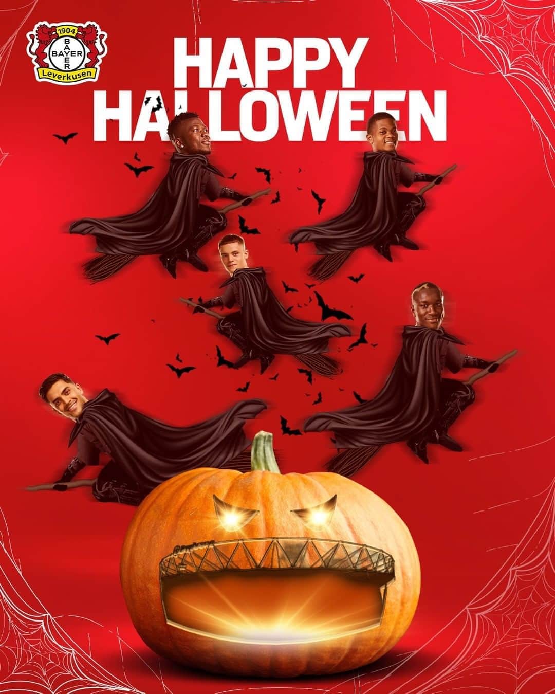 バイエル・レバークーゼンさんのインスタグラム写真 - (バイエル・レバークーゼンInstagram)「😉 #happyhalloween 🎃 #StärkeBayer」11月1日 0時15分 - bayer04fussball
