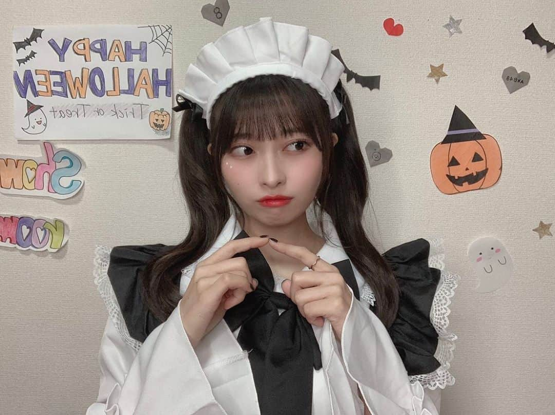 行天優莉奈さんのインスタグラム写真 - (行天優莉奈Instagram)「happy Halloween🎃  今年はメイドさんのコスプレをして見ました👻👻  #ハロウィンコスプレ  #一度は #メイドさん #なりたくて #ツインテール #行天優莉奈」11月1日 0時15分 - yurina.0314