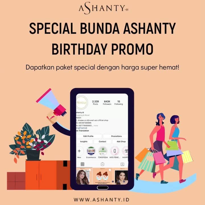 ASHANTY BEAUTY CREAM OFFICIALのインスタグラム：「🎉SPECIAL BUNDA ASHANTY BIRTHDAY PROMO🎉  Yuuk nikmati promo menarik special menyambut ulang tahun Bunda Ashanty dapatkan paket special :  Paket Special Birthday 1  • Ashanty Beauty Cream (Pilih salah satu series) • Skinua Pure O2 Mask  • Skinua Ultra W Modelling Mask Ice Cream GRATIS CAMELLIA VELVET TINT (Pilih salah satu shade) hanya Rp 900.000,-   Paket Special Birthday 2  • Ashanty Beauty Cream (Pilih salah satu series)  • Skinua Ultra W Modelling Mask Ice Cream GRATIS LIPMATTE ASHANTY (Pilih salah satu shade) hanya Rp 550.000,-  Paket Special Birthday 3  • Ashanty Beauty Cream (Pilih salah satu series) GRATIS LIPMATTE ASHANTY (Pilih salah satu shade) hanya Rp 450.000,-  Yuk Ladies pilih paket favoritemu, berikan perawatan dan nutrisi terbaik untuk kulit wajahmu. Pesan sekarang juga yaa sebelum kehabisaaan, stock promo sangat terbataaaassss !!!!!  _____________________________ Informasi dan pemesanan  Ashanty Beauty Cream Chat Via WA : WA: 081293823950 WA: 081287388885 WA: 087778489900 WA: 085781140354 ⚡️ Fast Respons Click Link On Bio Instagram @ashantyid ❣️ ______________________________ #ashantybeautycream #creamashanty #skincareashanty #skincare #skincareartis #skincarelokal #creamwajah #creamperawatanwajah #obatjerawat #jerawat #kosmetik #krimwajah #creamwajah #whiteningcream #ashantyid #ashanty」