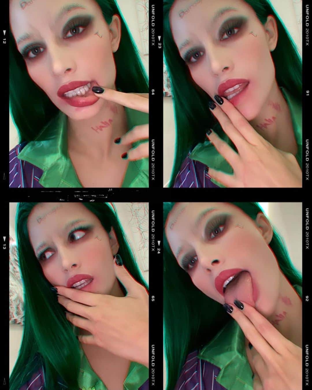 デシレ・コルデロ・フェレールのインスタグラム：「El mejor año para volverse loca .... Happy Hallooween 2020 🤪😈  #joker #halloween2020」