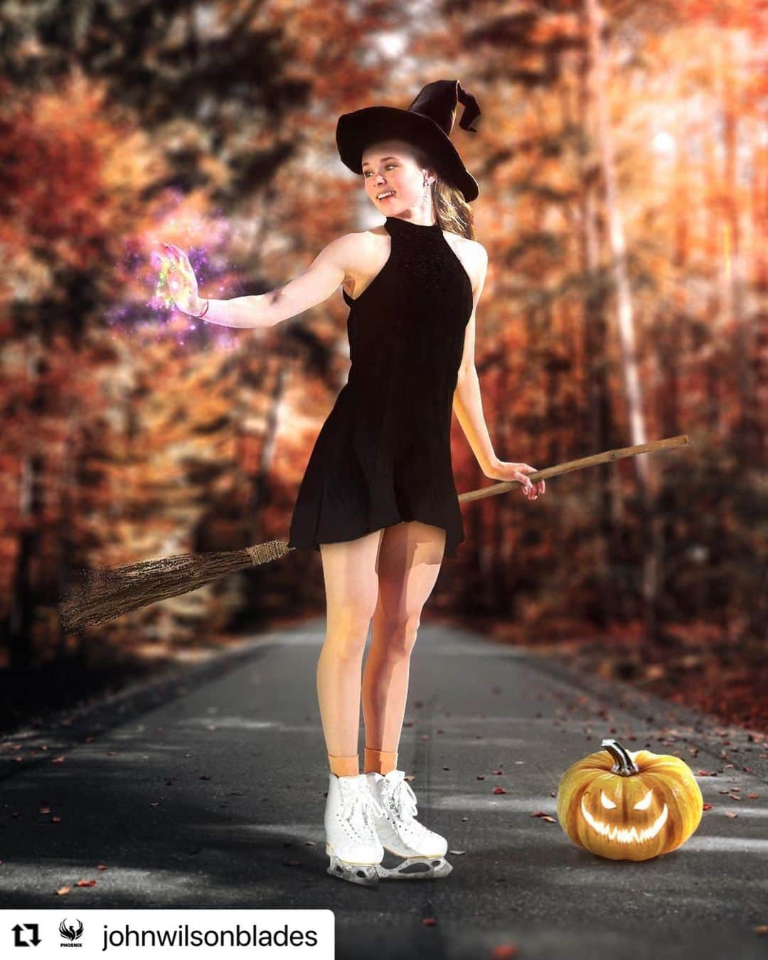 マライア・ベルさんのインスタグラム写真 - (マライア・ベルInstagram)「Happy Halloween!! 🧡🎃👻 #Repost @johnwilsonblades with @make_repost ・・・ Look for the magic in every moment ✨ Happy Halloween from #TeamWilson! 🎃 Swipe to see the before & after! ⬅️ Although this is the spookiest post you’ll see this Halloween, we don’t recommend using your blades on concrete 👀  •⁠ •⁠ •⁠ • • 📷: @KellyCanaan⁠, @DylanOscroft •⁠⁠ •⁠⁠ •⁠ • • #TeamWilson #JohnWilsonBlades #MadeinSheffield #FigureSkating #IceSkating #FigureSkater #FigureSkate #IceSkate #IceSkater #FigureSkatingLife #Patinage #SkatingMemes #FigureSkate #IceSkating #Photoshop #PhotoManipulation #IceSkate #Halloween #TheCreart #Skating #Skater #FigureSkates #MariahBell」11月1日 2時43分 - mariahsk8rbell