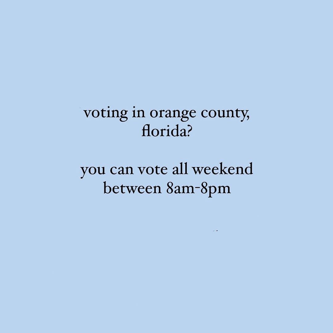 アリアナ・グランデさんのインスタグラム写真 - (アリアナ・グランデInstagram)「calling on all my Floridian friends, followers, any of u reading this. please show up and help us literally take a step towards saving democracy. bring friends, headphones, wear masks, wear a fucking hazmat suit, do whatever you have to do to make it fun and bearable and safe but please show up and vote. we really really need you ! 🗳」11月1日 2時58分 - arianagrande