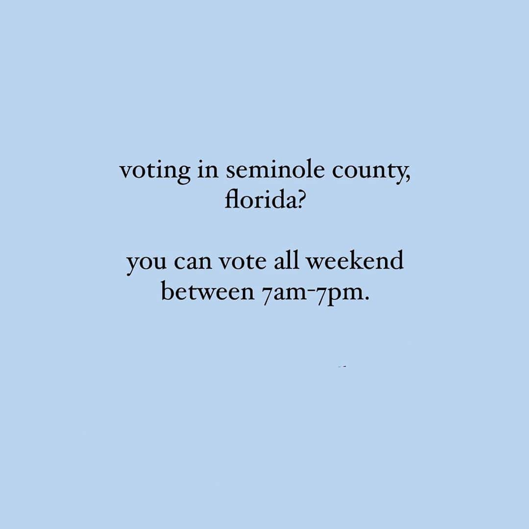 アリアナ・グランデさんのインスタグラム写真 - (アリアナ・グランデInstagram)「calling on all my Floridian friends, followers, any of u reading this. please show up and help us literally take a step towards saving democracy. bring friends, headphones, wear masks, wear a fucking hazmat suit, do whatever you have to do to make it fun and bearable and safe but please show up and vote. we really really need you ! 🗳」11月1日 2時58分 - arianagrande