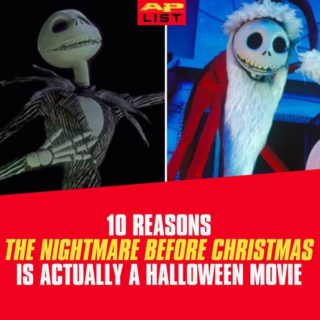 Alternative Pressさんのインスタグラム写真 - (Alternative PressInstagram)「Jack Skellington may not have a logical explanation for this Christmas thing, but we have more than enough reasons why Tim Burton's 'Nightmare Before Christmas' is in fact a Halloween movie⁠ LINK IN BIO⁠ .⁠ .⁠ .⁠ #timburton #thenightmarebeforechristmas #nightmarebeforechristmas #jackskellington #halloween #halloweenmovies #altpress #alternativepress」11月1日 3時02分 - altpress