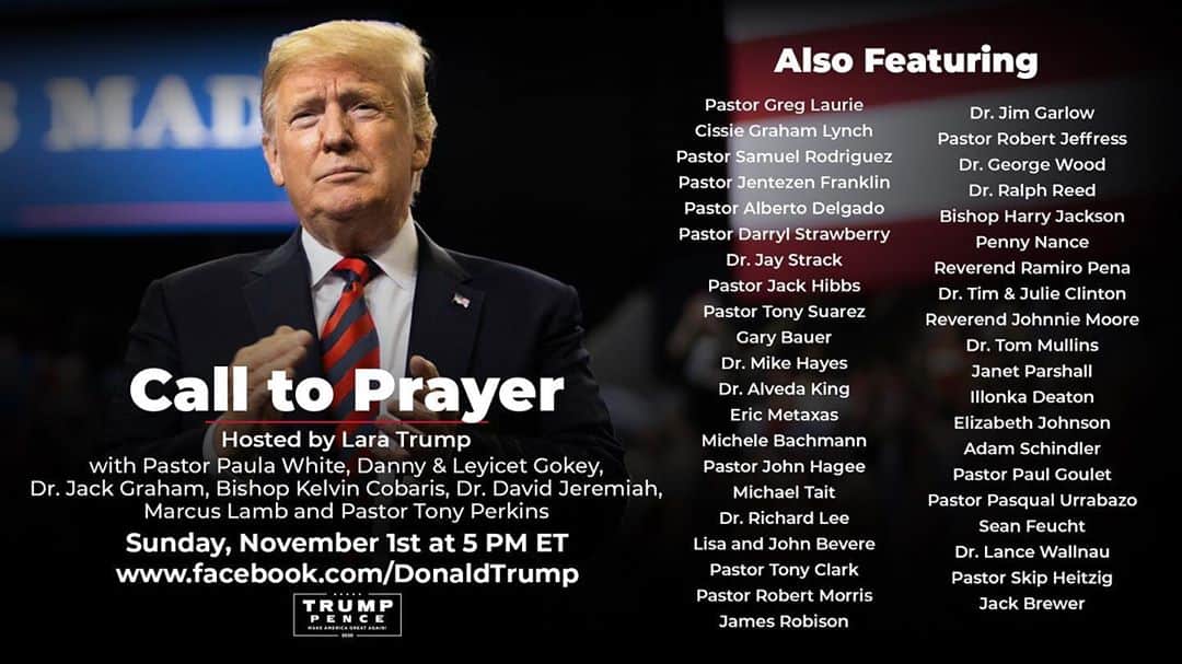 ダニー・ゴーキーさんのインスタグラム写真 - (ダニー・ゴーキーInstagram)「Join me and MANY others as we come together and pray for  Donald J. Trump. This administration has been very welcoming of prayer and extremely welcoming of the church. It will be on Facebook tomorrow on Donald Trumps page.   For those who have an issue with this, please move on from this post. Remember: It is possible to see a post you don’t like and move on. #tolerance」11月1日 3時37分 - dannygokey