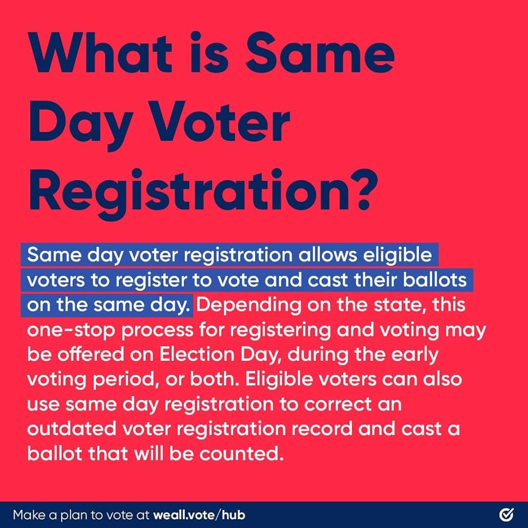 ミシェル・オバマさんのインスタグラム写真 - (ミシェル・オバマInstagram)「It’s not too late to make your voice heard. You can still register in some states. And everyone can cast their ballot from now until Tuesday, November 3rd, the last day to vote.  Make your plan to vote on #ElectionDay at weall.vote/hub.」11月1日 5時16分 - michelleobama