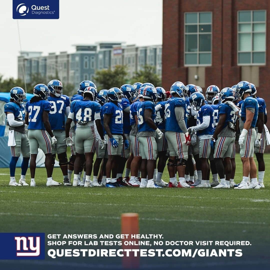 New York Giantsさんのインスタグラム写真 - (New York GiantsInstagram)「Primetime prep 💪  #TogetherBlue @questdx」11月1日 6時00分 - nygiants