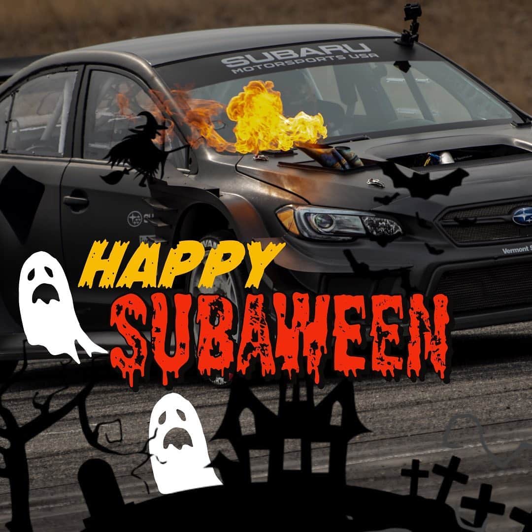 Subaru Rally Team USAさんのインスタグラム写真 - (Subaru Rally Team USAInstagram)「Happy #Subaween! 🎃🎃🎃  Tag us and show us your #halloween themed #Subaru! BOO! 👻   @subaru_usa @vermont.sportscar」11月1日 6時16分 - subarumotorsportsusa
