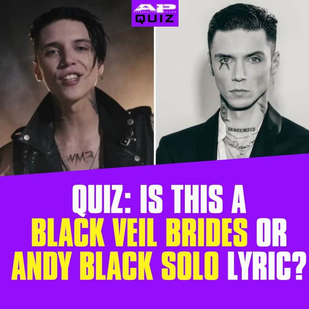 Alternative Pressさんのインスタグラム写真 - (Alternative PressInstagram)「QUIZ: From the early days fronting @blackveilbrides as Andy Six to putting out solo material under @andyblack, see how well you know Andy Biersack’s lyrics⁠ LINK IN BIO⁠ .⁠ .⁠ .⁠ #andyblack #andybiersack #andysix #blackveilbrides #bvb #bvbarmy #altpress #alternativepress」11月1日 7時01分 - altpress