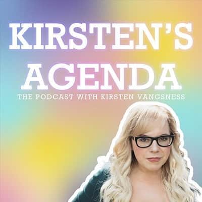 アイシャ・タイラーのインスタグラム：「Hey listen to me and my bestie @kirstenvangsness talk about art and ideas and staying creative during lockdown. She’s the most amazing person yay! 🌈🦄🦋  Kirsten's Agenda with Kirsten Vangsness • A podcast on Anchor」