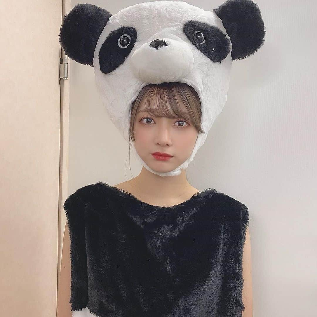 山口はのんさんのインスタグラム写真 - (山口はのんInstagram)「はろうぃん🐼 2枚目まがおぱんだ」11月1日 19時53分 - hanon_0_7