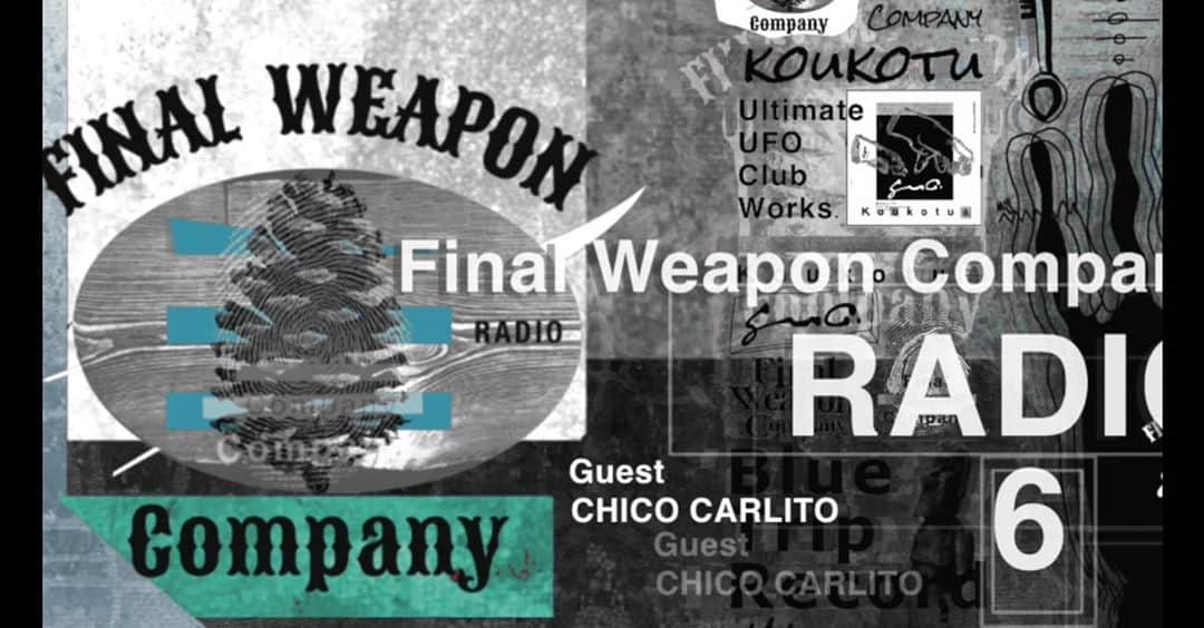 唾奇のインスタグラム：「☁️Radio☁️ Final Weapon Company Radio Vol.6 Guest.CHICO CARLITO  https://youtu.be/6T2PL3paz2w」