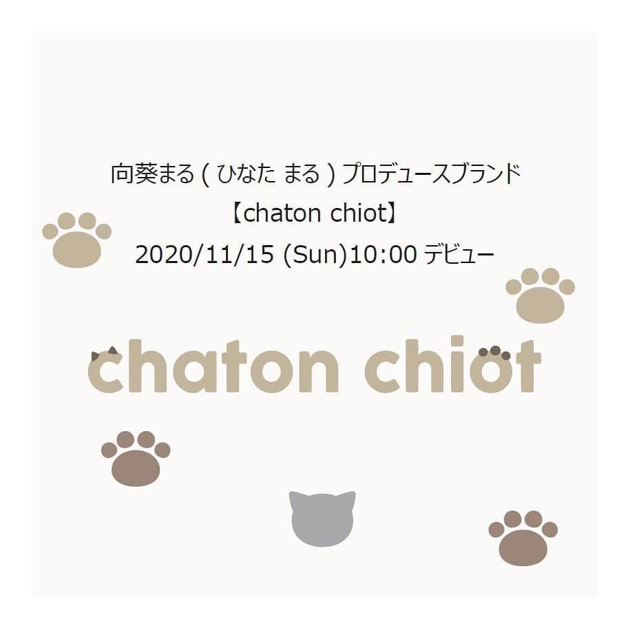 YUJI_MATSUDA_KUNのインスタグラム：「【ご報告】﻿ この度ひなたまるちゃんがプロデュースするブランド「chaton chiot」のエグゼクティブプロデューサーをつとめさせていただく事になりました！﻿ ﻿ まるちゃんがプロデュースするブランドを一生懸命支えて、ファンの皆さんにすてきな商品をお届け出来る様にがんばります☺️﻿ ﻿ #向葵まる﻿ #なたまる﻿ #chatonchiot」