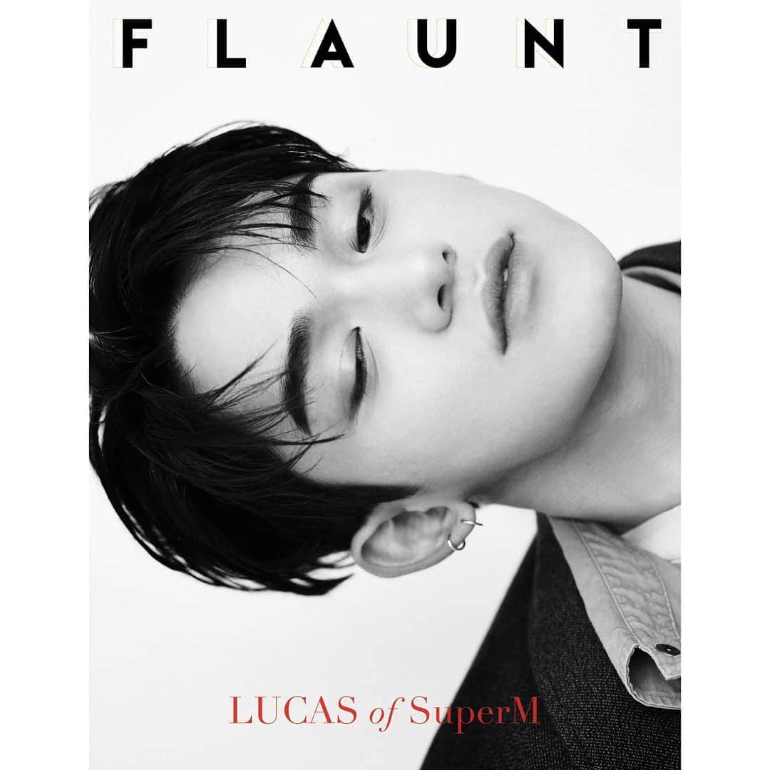 のインスタグラム：「SuperM x @FlauntMagazine  #LUCAS @lucas_xx444 #SuperM #ChaosandCalm #FlauntMagazine」