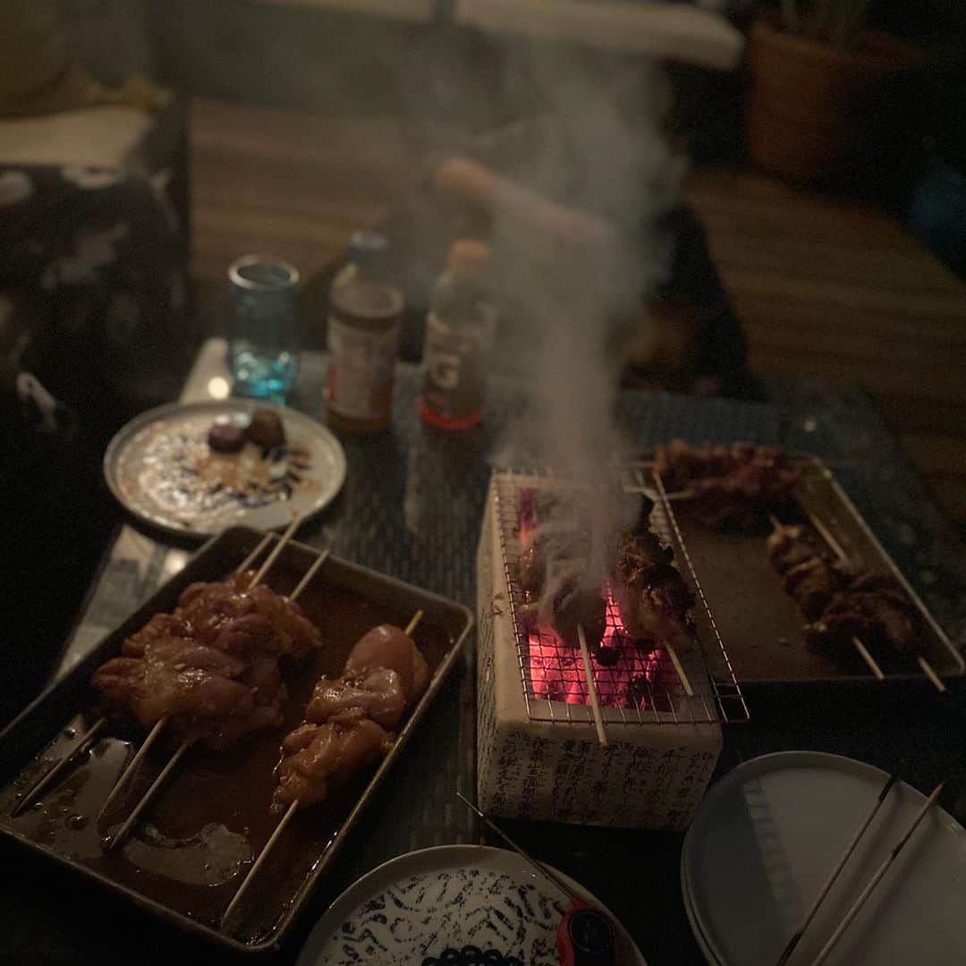 マイケル・グラント・テリーのインスタグラム：「Happy Halloween. Yakitori evening thanks to @bennettbarbakow ❤️」