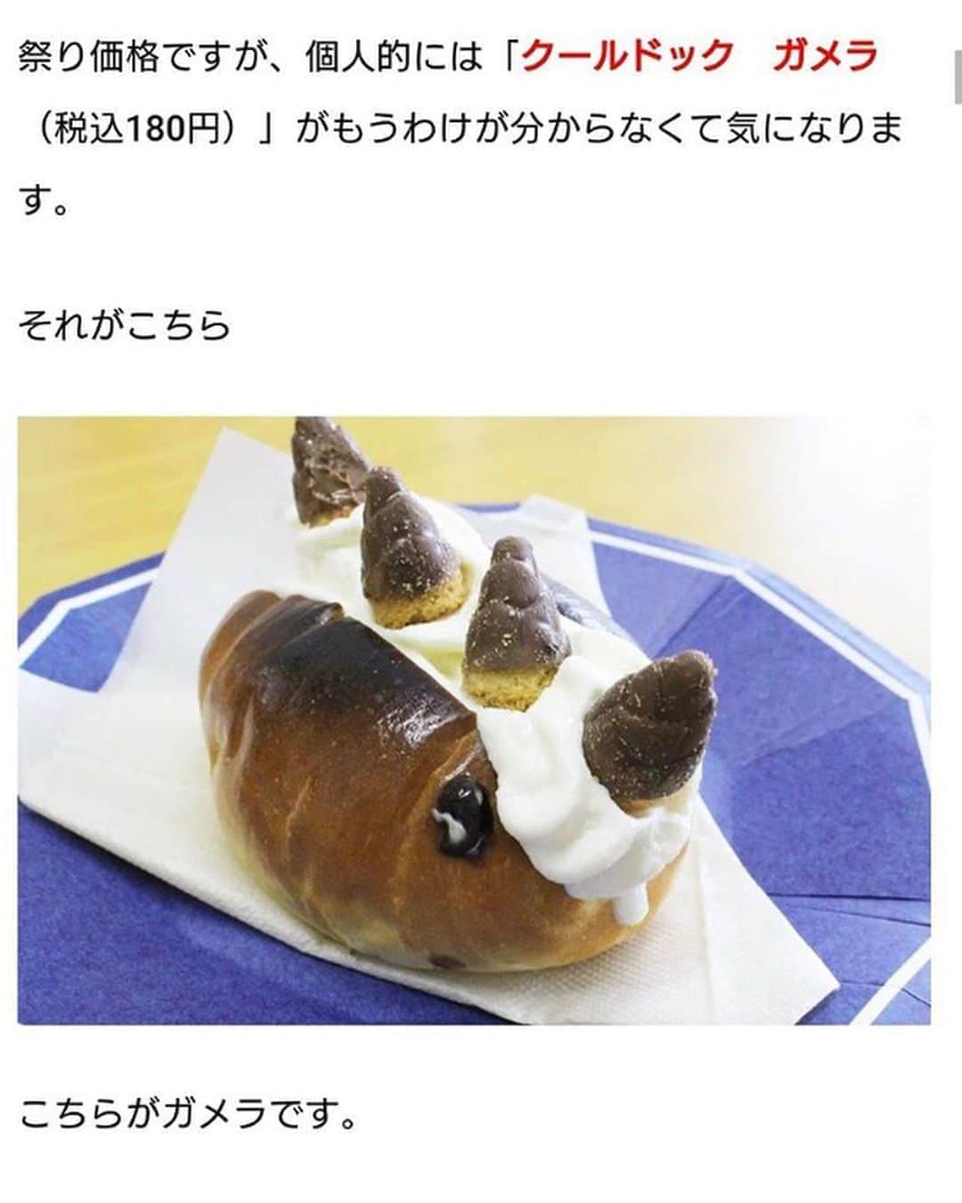 のインスタグラム：「熊本の御船にあるうぃずっとと言うお店に面白いの見つけたんで買ってみたらめっちゃ美味しかった😋  値段もお手頃だしボリームもあるからお得だね🍀 #クールドッグ  #ガメラ #恐竜の形をしてる #一押し #御船 #うぃずと #熊本県上益城郡御船町滝川998-10」