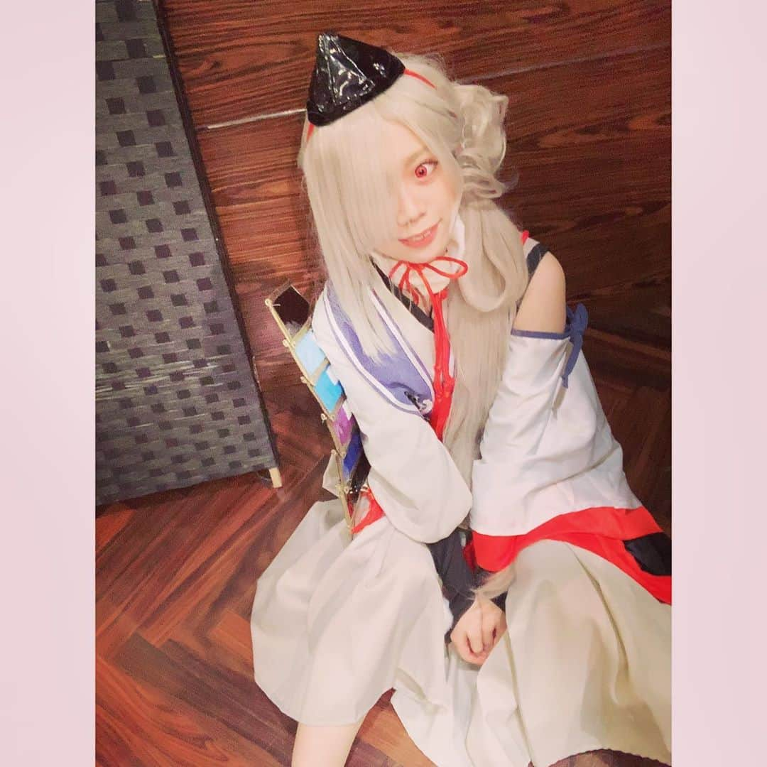 海月咲希のインスタグラム：「『あるじさま！ ぼくとあそんでください！』  #halloween  #ハロウィンコスプレ #コスプレ #仮装 #刀剣乱舞 #今剣 #バビューン」