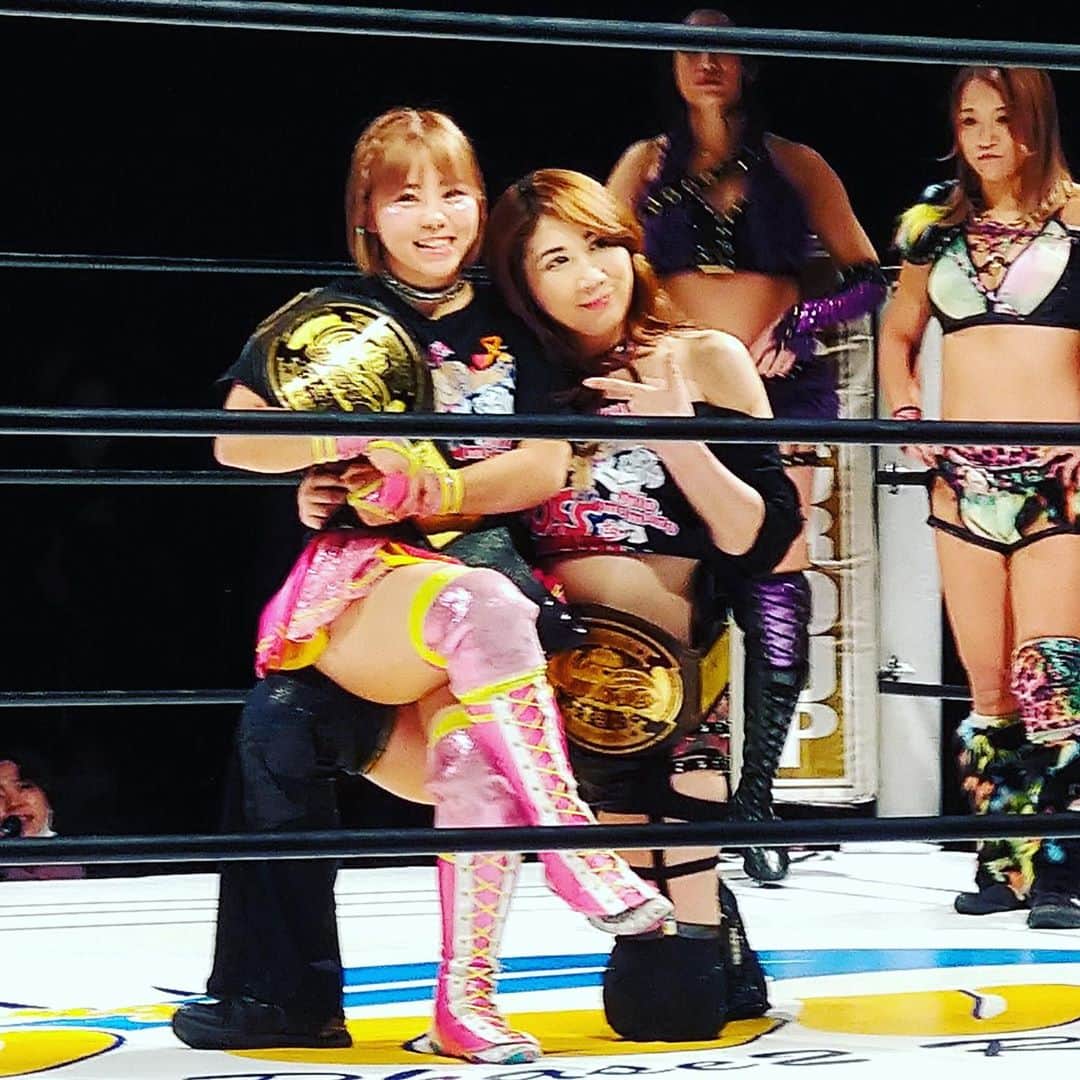 のインスタグラム：「wave新木場大会ありがとうございました！  満員御礼！  そしてタッグトーナメントをボスマミが一抜けしましたー！  決勝進出ですー！  よかったー！  17時ぐらいからちゃんすオープンします！  今、車で向かってるんだけど、混んでるー！  間に合うかな？  お待ちしてます！  #wavepro ‪#プロレスラー ‬ ‪#女子プロレス‬ ‪#prowrestling‬ ‪#プロレスリングwave‬ #波ヲタ全員集合  #桜花由美 #波ヲタ #愛犬 #愛犬との暮らし  #犬  #犬のいる暮らし  #犬なしでは生きていけません会  #犬バカ #トイプードル  #トイプードルカフェオレ  #mixchannel  #mixchannelライブ配信  #mixchannel公認ライバー #ミクチャ  #ミクチャ動画 #youtube  #youtubechannel #ozアカデミー #正危軍  #投げっ波 #歌舞伎町ちゃんす  #歌舞伎町女子プロレスバーちゃんす」