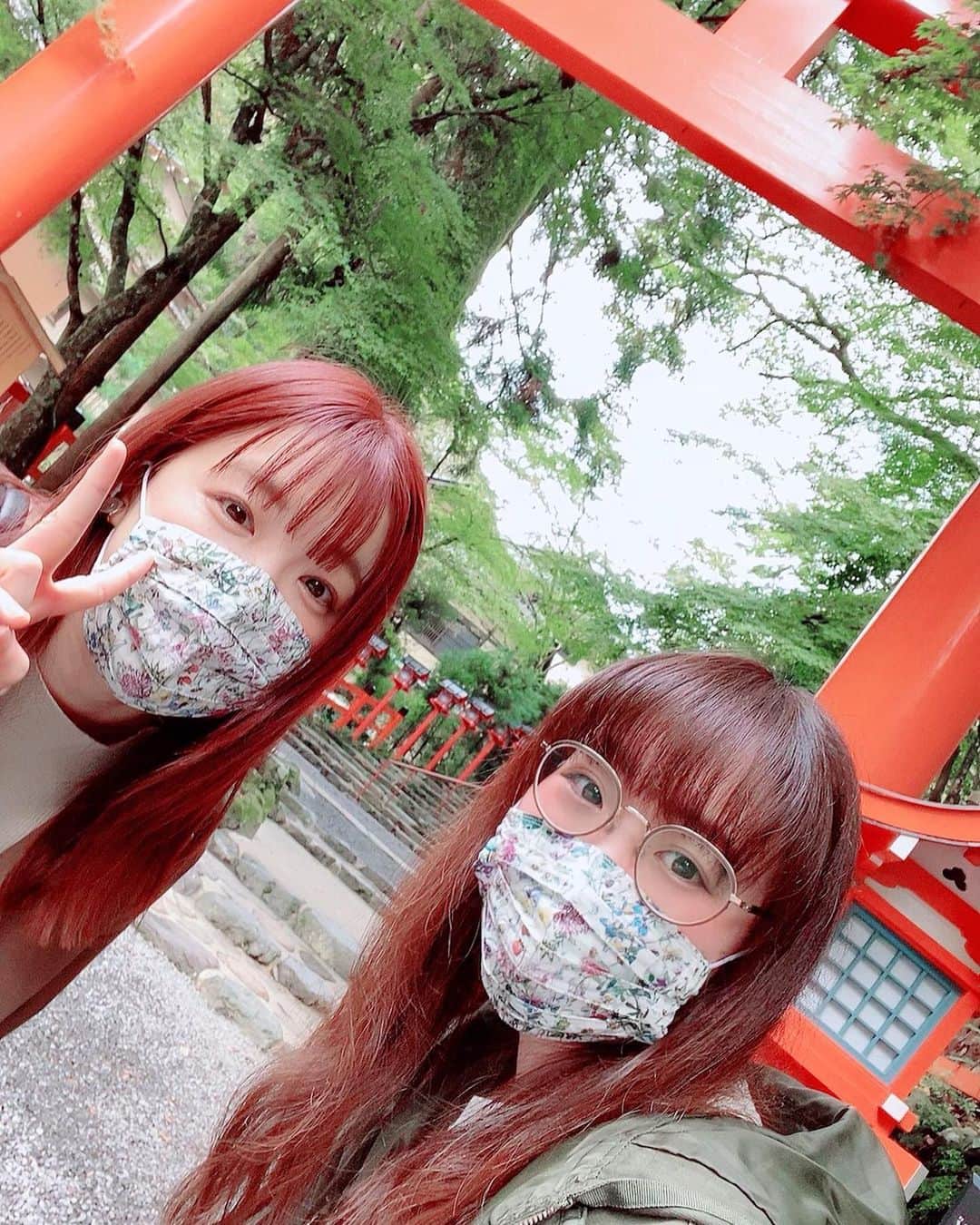 諏訪彩花のインスタグラム：「ゆうちゃんまると☺️🍁🌾 #京都#おもいで」