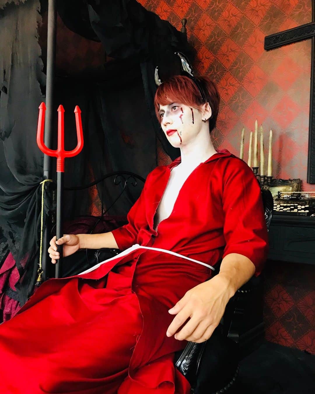 大池瑞樹のインスタグラム：「懐かしのやつ😈 みんなハロウィった？🥺」
