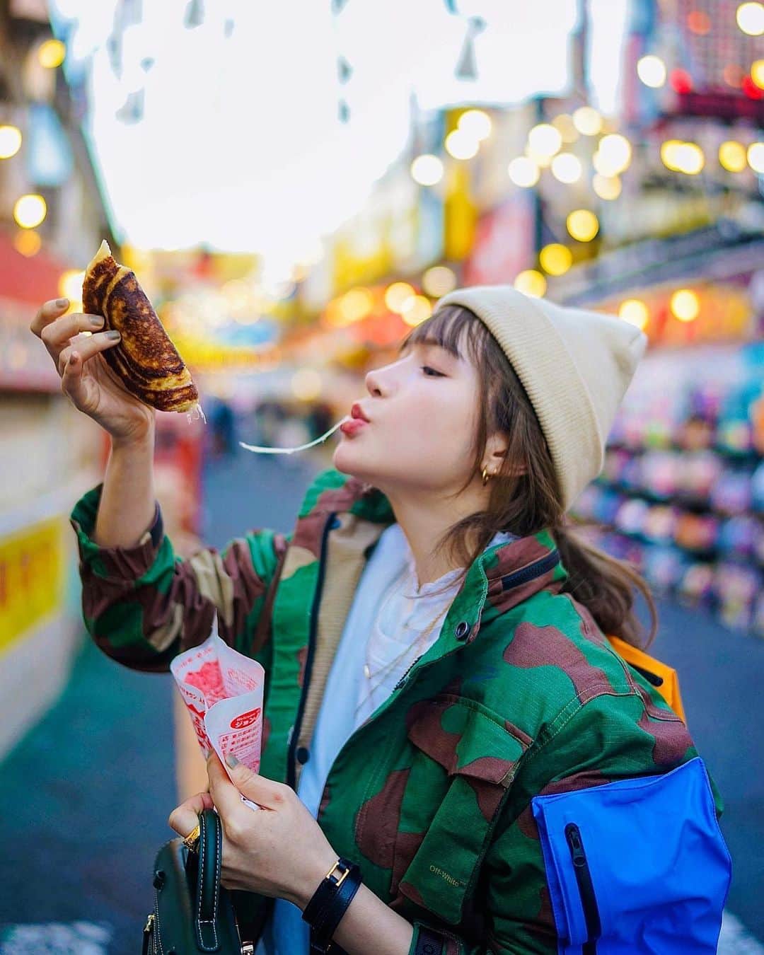 fukishaljのインスタグラム：「Lunch in Korean town 😗🇰🇷🤞🏻 注目は最後です😁  新大久保のおすすめあれば おしえてください💓」