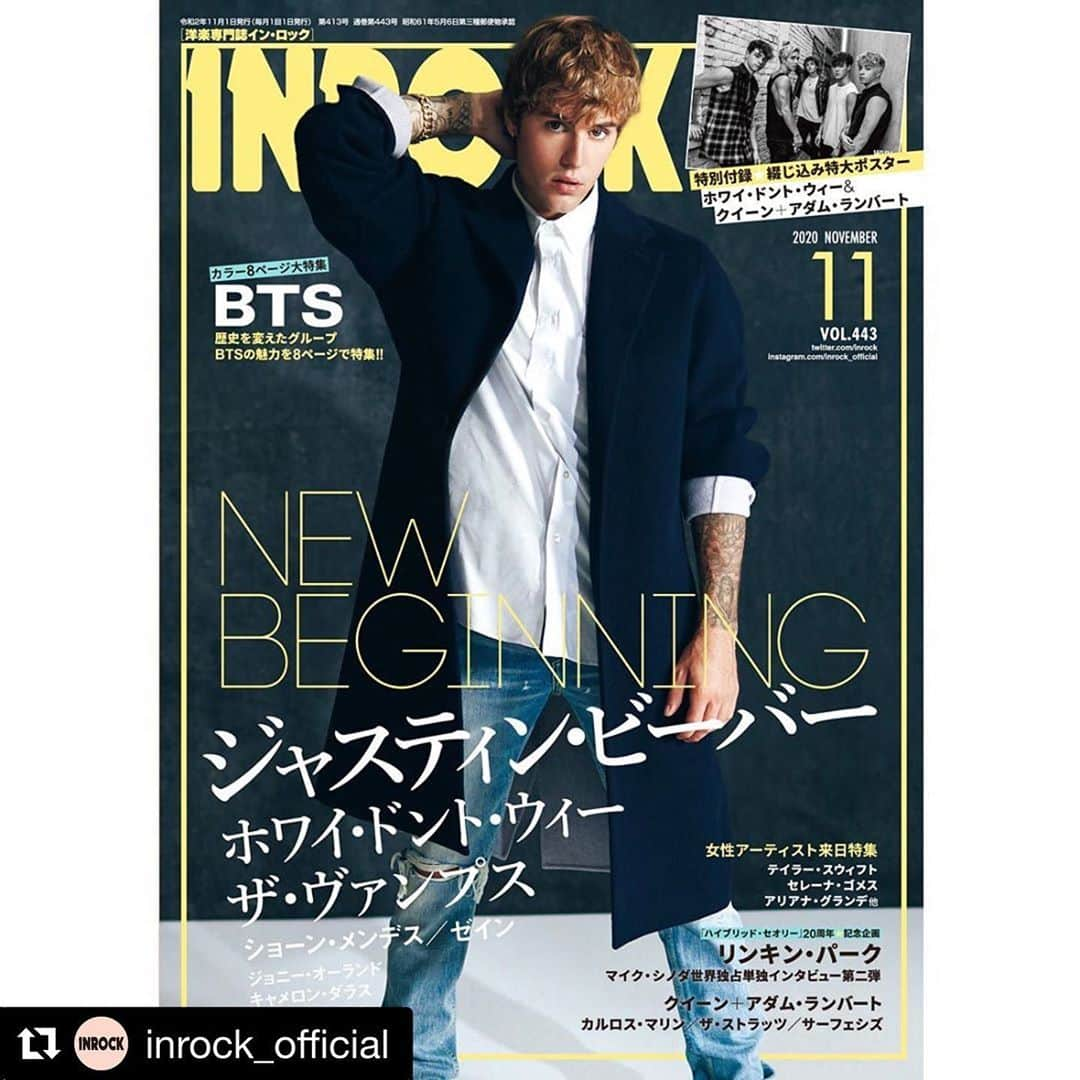 大島央照さんのインスタグラム写真 - (大島央照Instagram)「INROCK 11月号 @inrock_official   また日本でみんなに会いたい！！ 洋楽女性アーティスト来日特集！  これまでに来日時撮影させていただいたアーティストの写真やレポートが少しづつ掲載されてます！！  一日も早く、みなさんが安心して来日してくださる日が早く来ますように！心から祈って待ってます🙏  レディー・ガガ様 @ladygaga  アリアナ・グランデ様 @arianagrande  ケイティ・ペリー様 @katyperry  セレーナ・ゴメス様　@selenagomez  テイラー・スウィート様 @taylorswift  カミラ・カベロ様 @camila_cabello  カーリー・レイジェプセン様 @carlyraejepsen  リトル・ミックス様 @littlemix  サブリナ・カーペンター様 @sabrinacarpenter  アン・マリー様 @annemarie  アレクサンドラ・スタン様　@alexandrastantheartist  チャーリーXCX様 @charli_xcx  ヘイリー・スタンフェルド様 @haileesteinfeld   みなさん本当にかっこよくて、綺麗で、素敵なマインドの方達ばかり✨✨✨  I am looking forward to you coming to Japan again!!!❣️  #artist #photography #ladygaga #katyperry #carlyraejepsen   Repost @inrock_official with @get_repost ・・・ +++++++ ‪10月15日発売✴️INROCK11月号‬ . 💫NEW BEGINNING💫 表紙は#ジャスティンビーバー 今年二度目の抜擢🎉 . そしてジャスティンも認める#BTS は本誌初登場👏🏻8ページ特集！ . #ホワイドントウィー や#ザヴァンプス など、新作を続々と発表したアーティストたちの最新インタビューやニュースも乞うご期待〜❣️ . . . #inrock #インロック #justinbieber #whydontwe #thevamps #shawnmendes #johnnyorlando #camerondallas #queen #adamlambert #linkinpark #zayn #thestruts #jamesbourne #taylorswift #arianagrande #selenagomez #洋楽」11月1日 18時54分 - chiakioshima