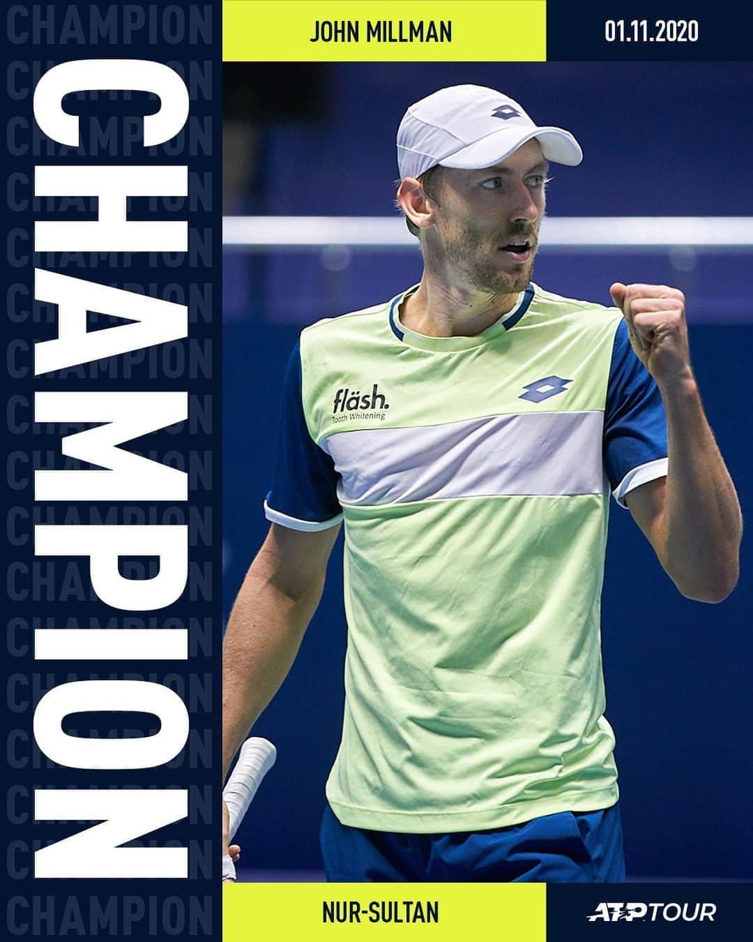 ATP World Tourさんのインスタグラム写真 - (ATP World TourInstagram)「Millmania! 🇦🇺 @johnnyhm has won his first #ATPTour title in Nur-Sultan 🏆 @ktf.kz」11月1日 21時00分 - atptour