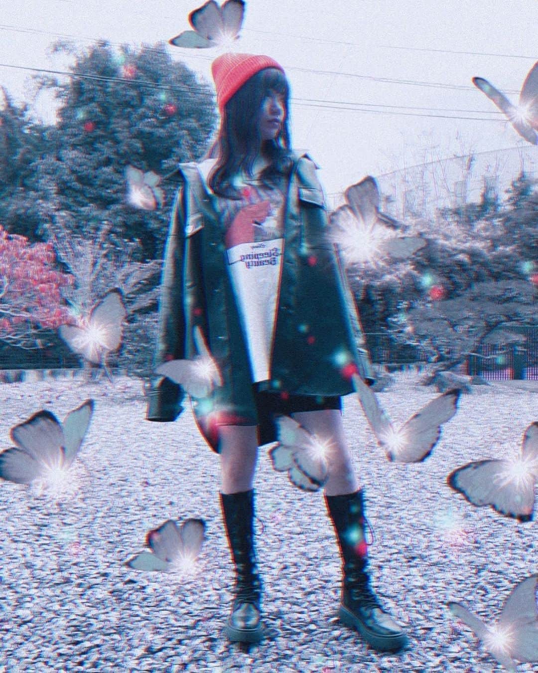 のインスタグラム：「𝑻𝒐𝒅𝒂𝒚'𝒔 𝒄𝒐𝒐𝒓𝒅𝒊𝒏𝒂𝒕𝒆🦋🧡」