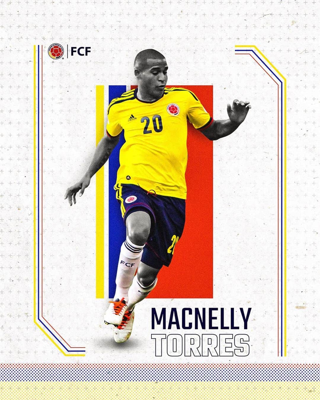 サッカー コロンビア代表チームのインスタグラム：「Felices 3⃣6⃣ crack 🤙  @macnellytorres010 está de cumpleaños y queremos enviarle este mensaje de felicitación 👏👏 Que sean muchos años más ⚽🔥」