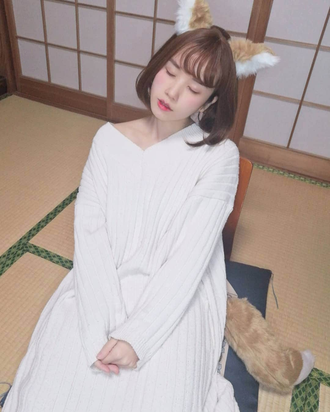 道重佐保さんのインスタグラム写真 - (道重佐保Instagram)「1週間おつかれさまでした🐑💤💭  #今日から#11月#❤ #最後にもう一回#ハロウィン仮装 投稿っ！ #ゆっくり休んで明日からも頑張りましょ~」11月1日 22時41分 - sahomichishige