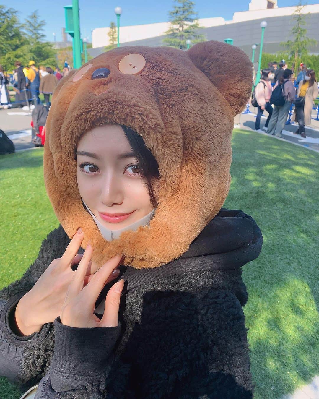 のインスタグラム：「. 🧸の帽子 前髪一本だけちょこんって出ちゃった😝 気にしない〜気にしない〜 . ミスコンも残りわずかです 皆さんの力が必要です 毎日一票投票できますので 応援宜しくお願い致します🤲 プロフィール欄のURLから飛べます！ . . . #ユニバ #usj #ユニバーサルスタジオジャパン #ユニバーサル #大阪 #大阪カフェ #大阪グルメ #大阪 #ミニオン #ハロウィン #美男美女と繋がりたい #instagood #instapic #instalike #instagram #lfl #l4likes #l4f #life #ミスコン」