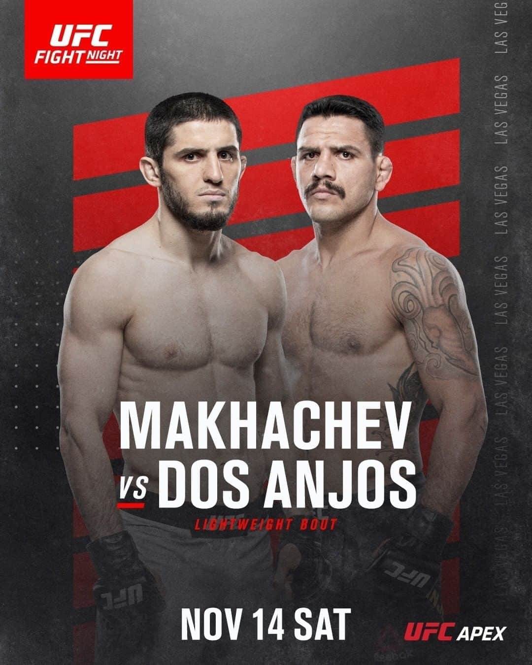 UFCさんのインスタグラム写真 - (UFCInstagram)「The next generation of fighters from Dagestan is ready! 🇷🇺 @Islam_Makhachev faces @RDosAnjosMMA in the main event of #UFCVegas14.」11月1日 23時56分 - ufc