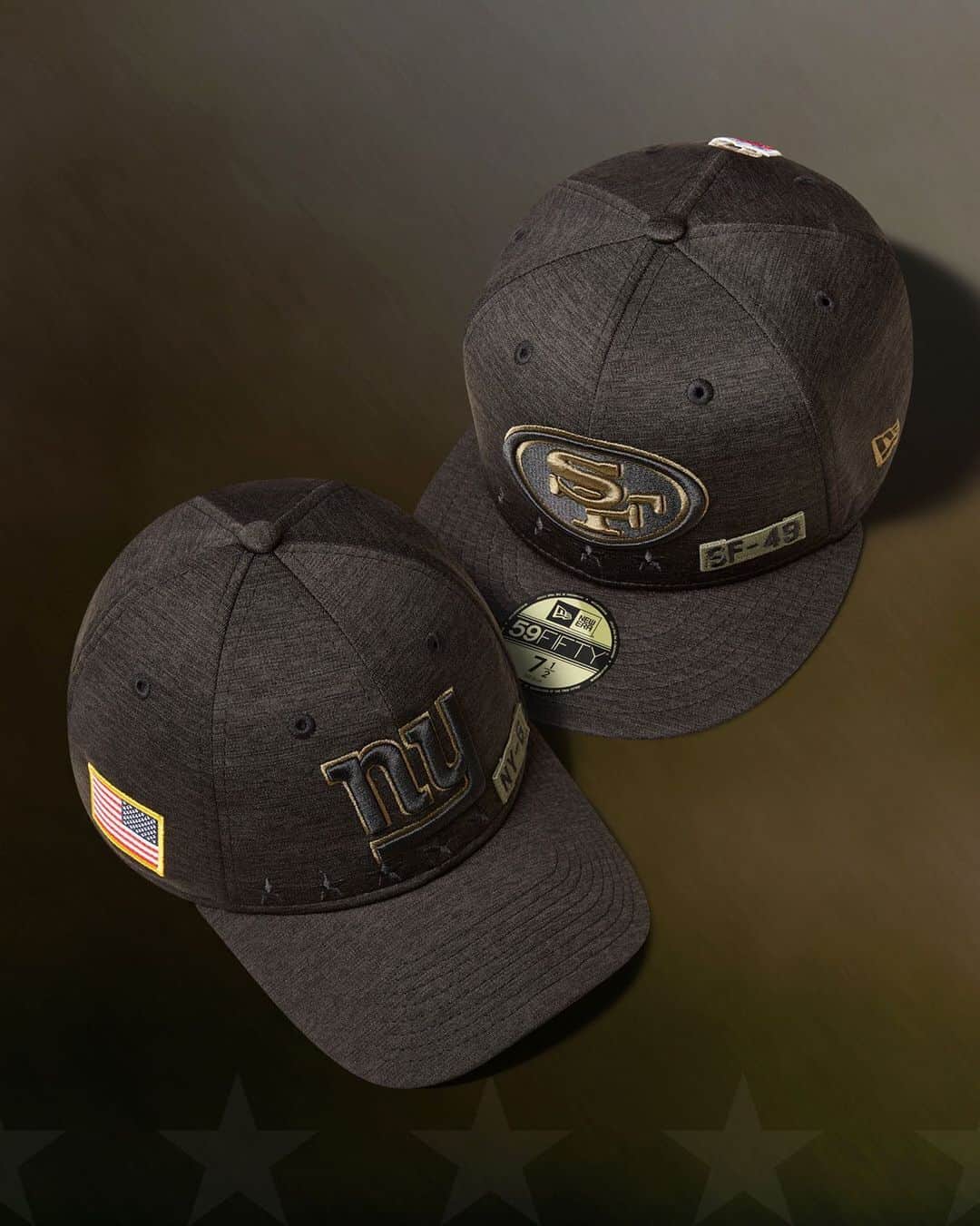 ニューエラ・キャップのインスタグラム：「The 2020 NFL Salute to Service Collection. Available in all teams at neweracap.com • Link in bio to purchase • The NFL and New Era are proud to support our nation’s heroes through donations to the NFL’s Salute to Service non-profit partners. Learn more at NFL.com/Salute」