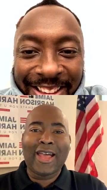 ウィル・アイ・アムのインスタグラム：「Talking about our love for America and South Carolina...and the importance to #VOTE」
