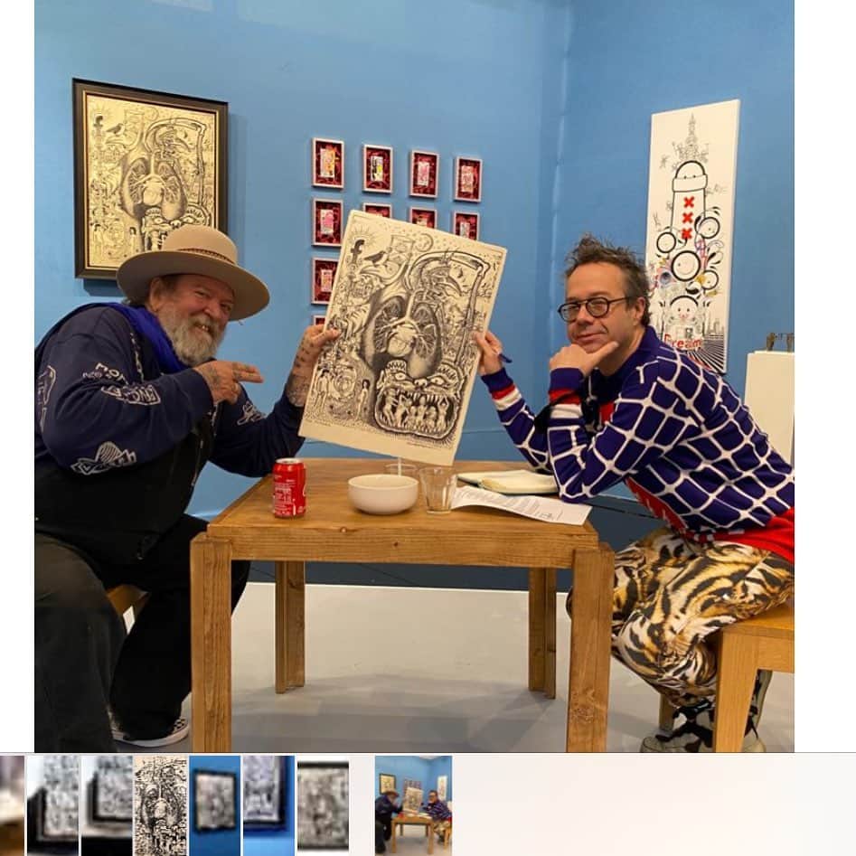 アムステルダム・タトゥー・ミュージアムのインスタグラム：「Silkscreen limeted edition 66  only.hand made paper at 99 euros signed by booth artiststs#dadara」