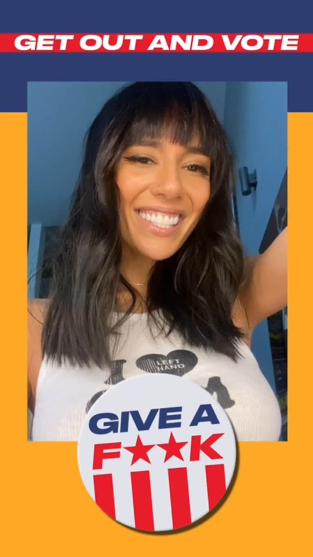Janice Griffithのインスタグラム：「all of your fav babes and @pornhub want you to give a fuck this election day」