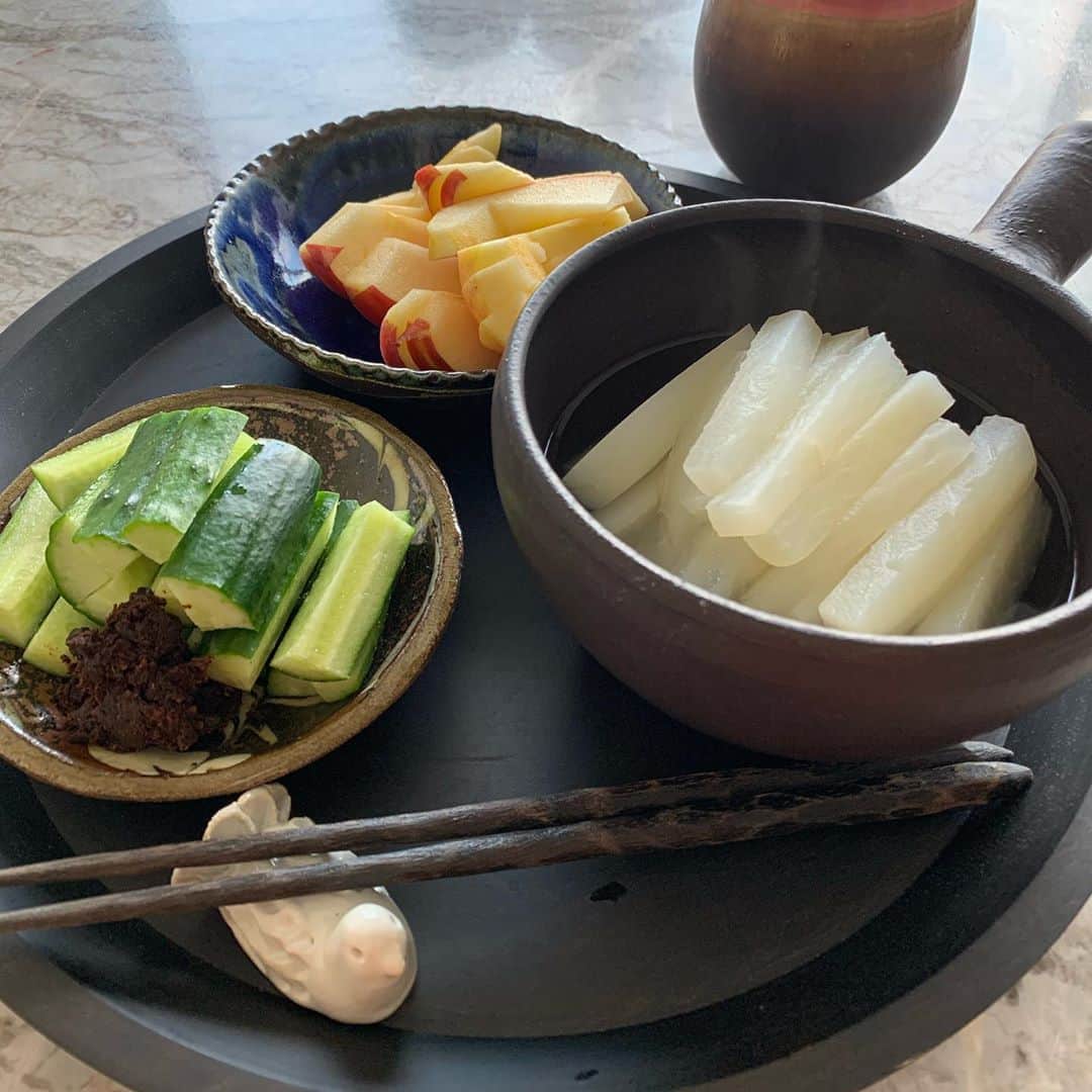 風間ゆみえのインスタグラム：「そして今日の夕方には回復食  これからの4日間が特に大事😏✨ しっかり頑張ります。  体重の変化はほぼなし。 明日からに期待  #ファスティング記録 @noun_fasting」