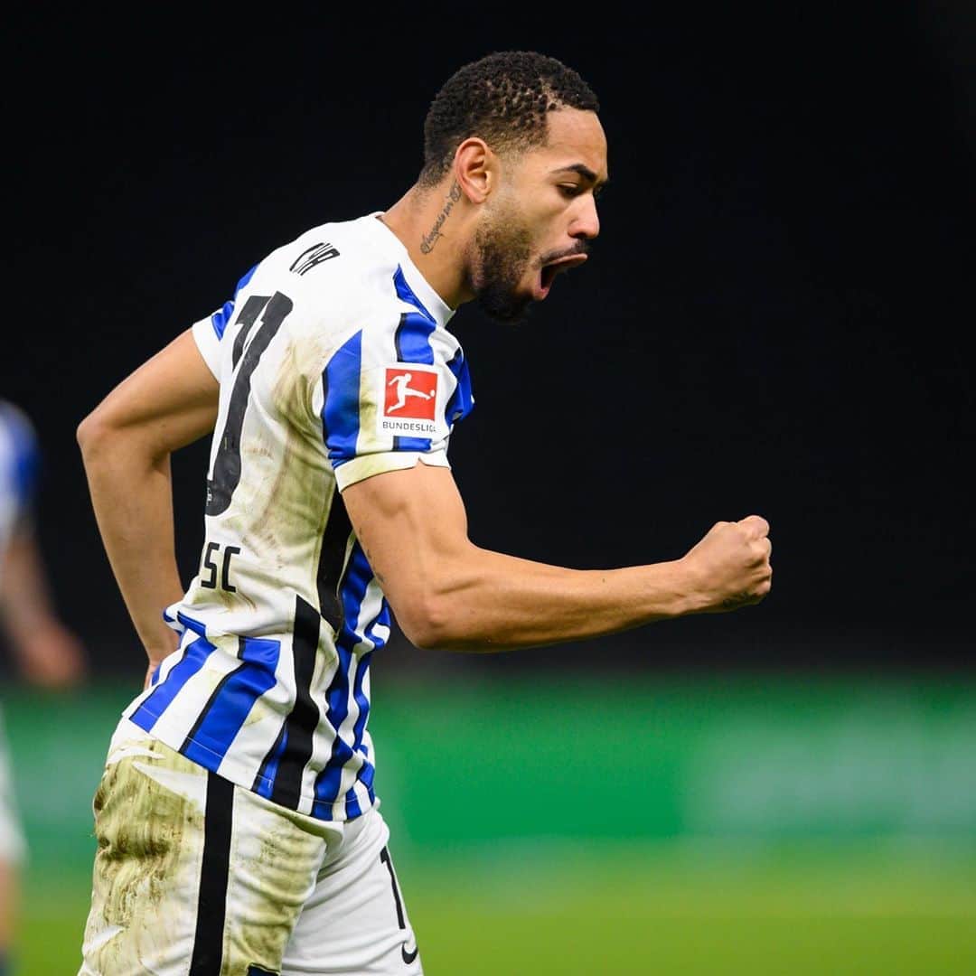 ヘルタ・ベルリンのインスタグラム：「MAAAATHEUS! 😍😍😍 @mathcunha_  . . #BSCWOB #HaHoHe #herthabsc」