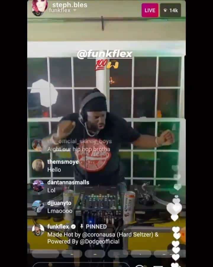 ファンクマスター・フレックスのインスタグラム：「Working on better dance moves for next time 11/12 !!!! 14,000 PARTYING AT ONE TIME! FunkFlex on the set!  WHAT ARTIST WOULD U LIKE TO HEAR?  East Coast(EST): Ny 9p  Central(CST): Chi 8p(1hr behind)  Mountain(GMT): Denv 7p (2hr behind)  Pacific(PST): LA(cali) 6p(3hrs behind)  Greenwich Mean time(GMT): London 2a(5hrs Ahead)  Japan Standard Time: Japan 11a (14hrs Ahead)」