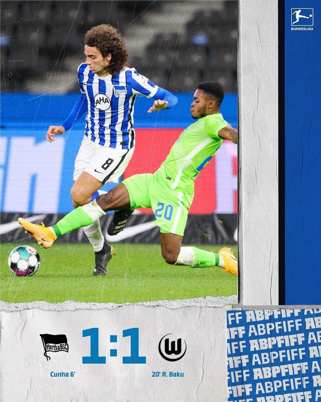 ヘルタ・ベルリンのインスタグラム：「Soooo knapp! 🤯😫 Aber ein Punkt bleibt in Berlin! ✊ . . #BSCWOB #HaHoHe #herthabsc」