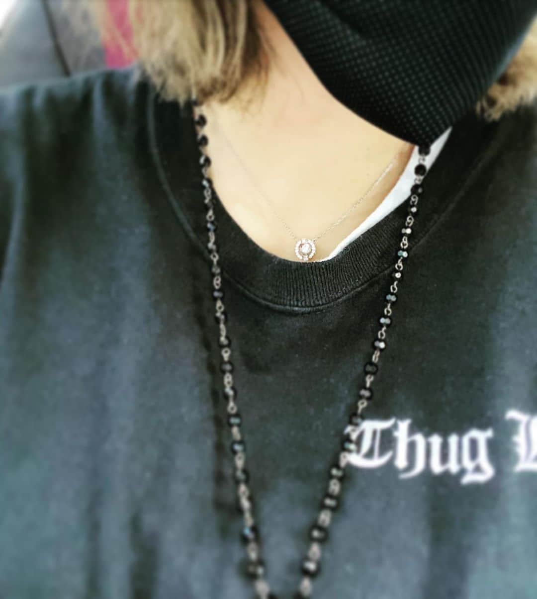 のインスタグラム：「🦢💎💎 . . . #swarovski  #🦢🦢🦢　 #love  #black #💎」