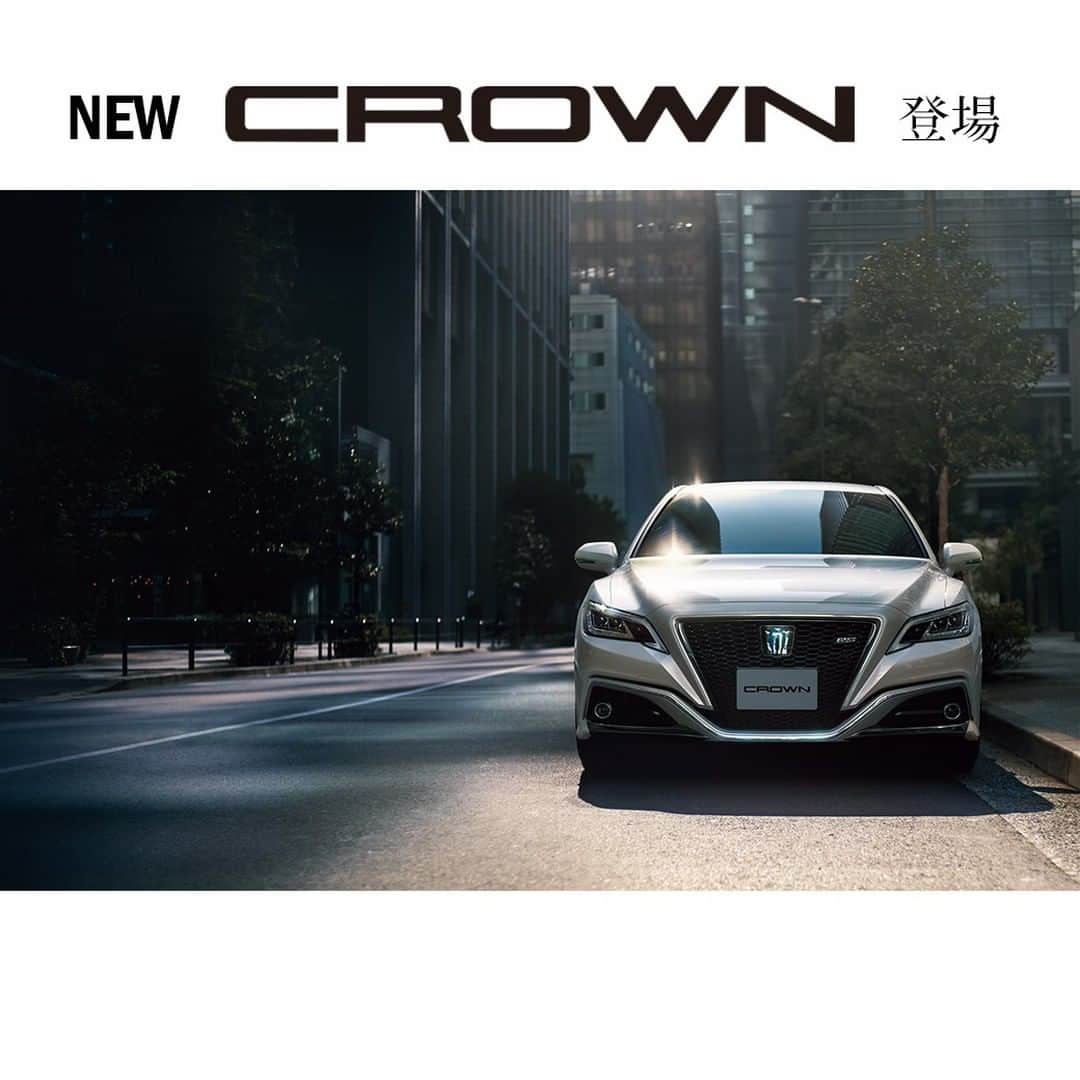 のインスタグラム：「【NEW CROWN 登場】 　 ニュルブルクリンクで鍛えられた走り、 オペレーターサービス等のコネクティッド、 先進の安全装備を備えたNEW CROWN 登場」