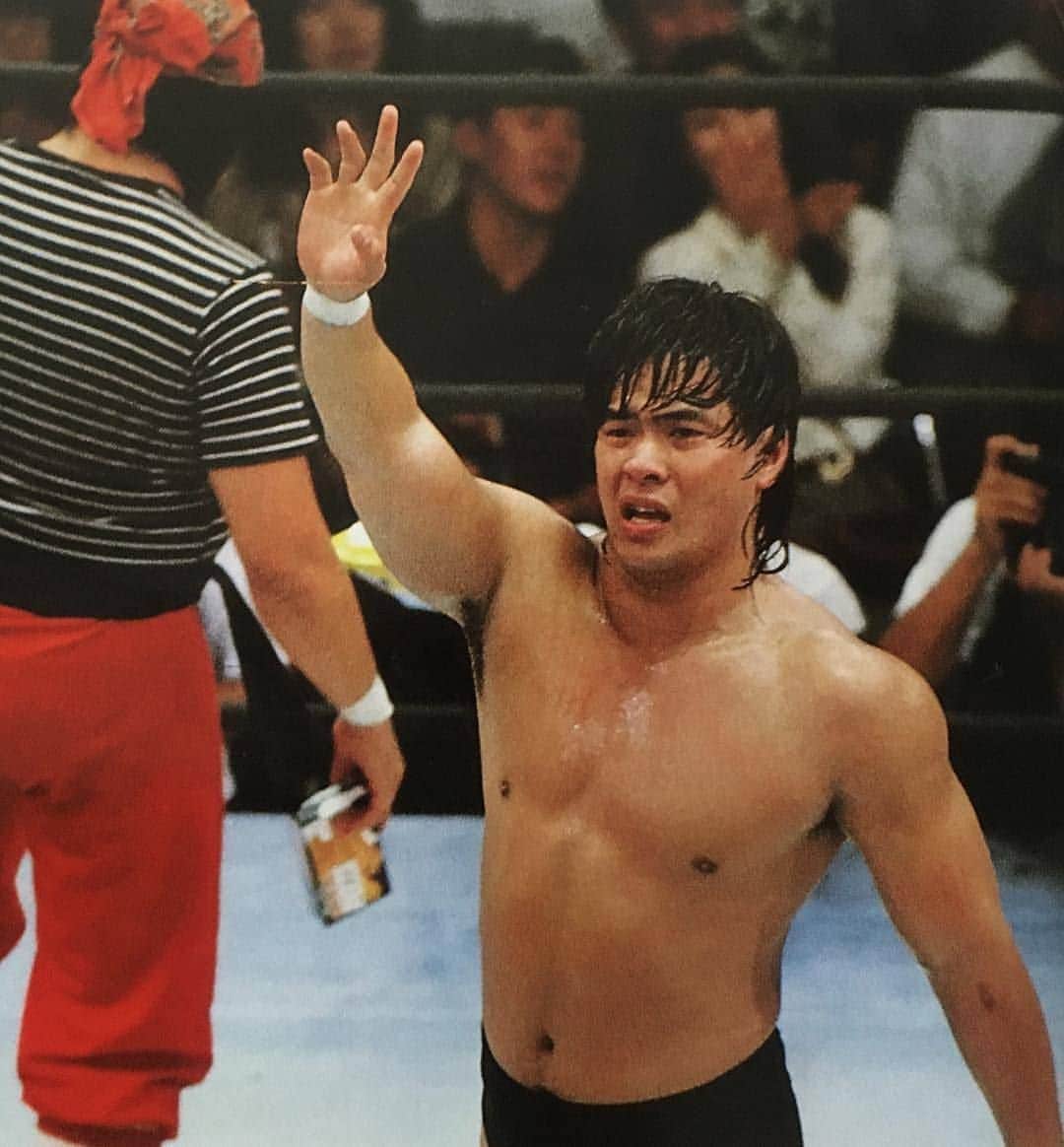 TAJIRIのインスタグラム：「my hero. #yoshihiroasai #ultimodragon #wrestling」