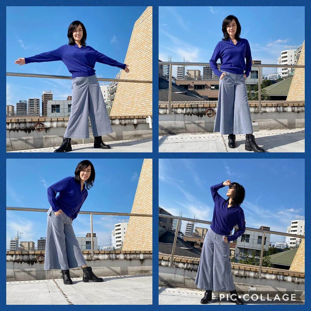 早見優さんのインスタグラム写真 - (早見優Instagram)「Beautiful pre-Winter day  真っ青な空の下で。  衣装 #ラバーゼ  #labase」11月2日 7時56分 - yuyuhayami