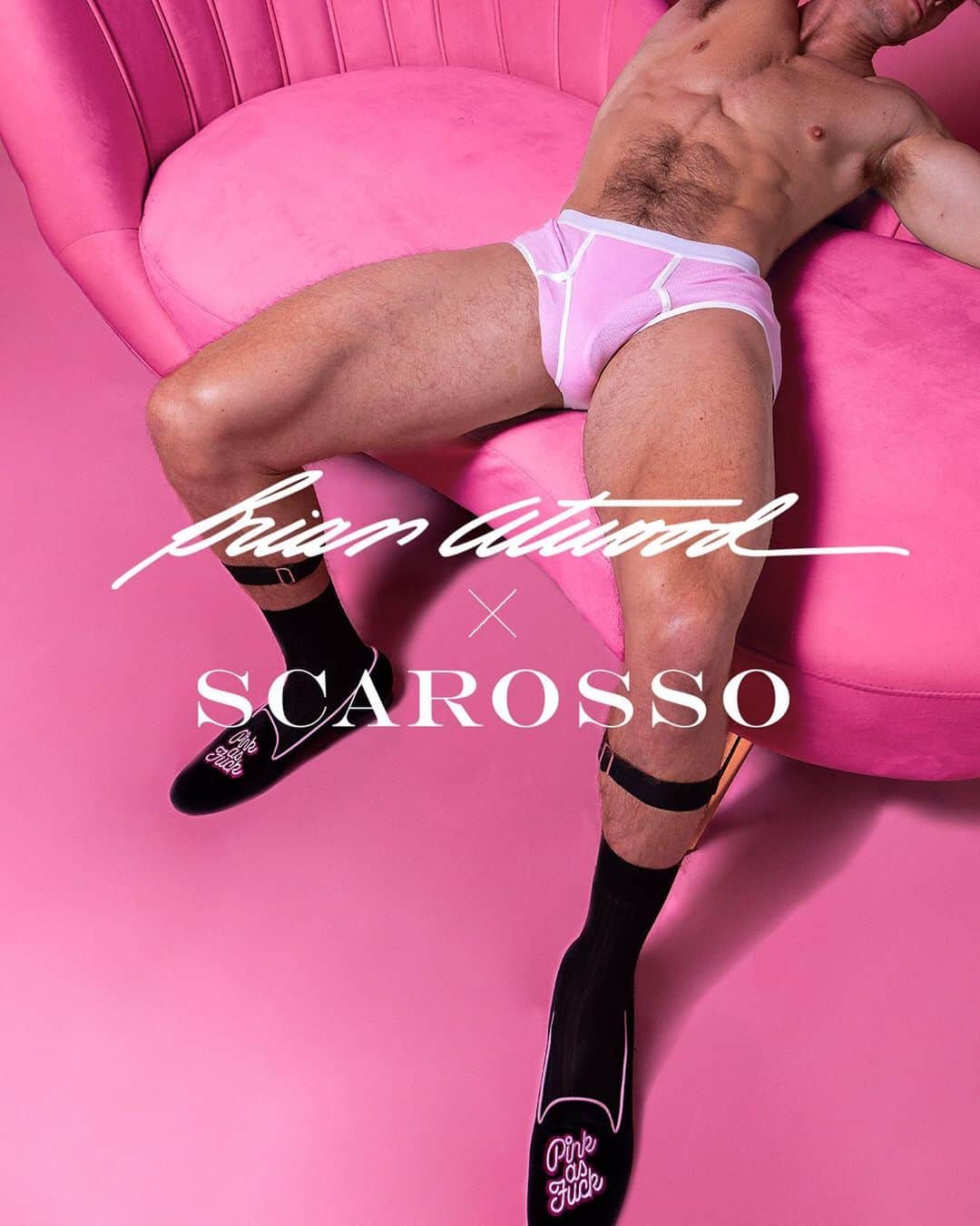 ブライアンアトウッドさんのインスタグラム写真 - (ブライアンアトウッドInstagram)「All Dressed up & nowhere to go. @henrybrintoncoxe  Photographed by @harolbaezstudio for my collaboration with @scarosso @pietronolita to help raise $$$ for Breast Cancer. To purchase velvet slippers go to link in my bio.  Hair: @benskervin Makeup: @makeupmark」11月2日 11時06分 - brian_atwood