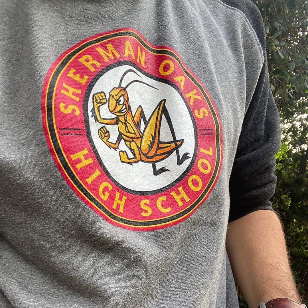 アダム・シャピロのインスタグラム：「Repping the Crickets today. @neverhaveiever」