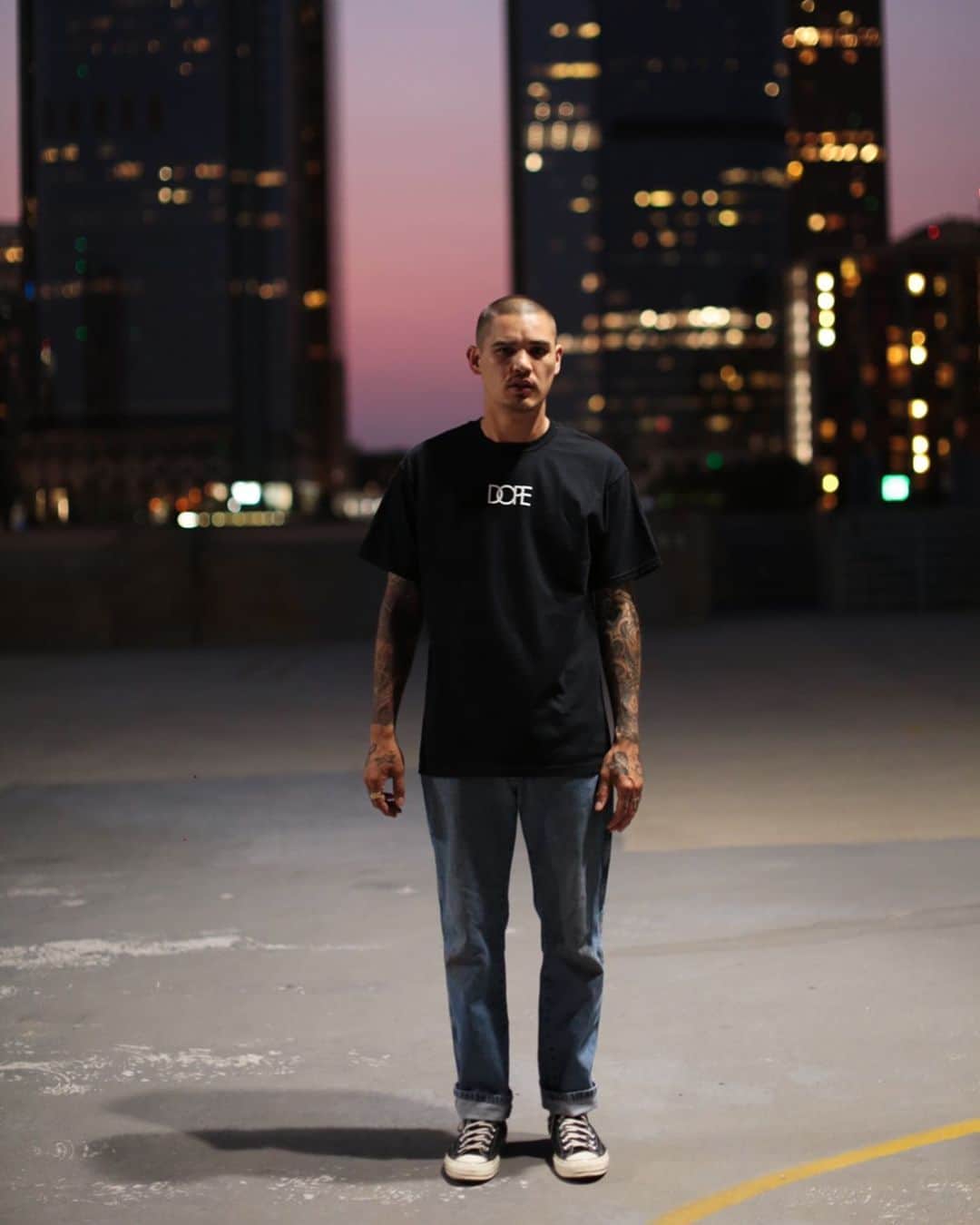 DOPEのインスタグラム：「Small Logo Tee. #dope」