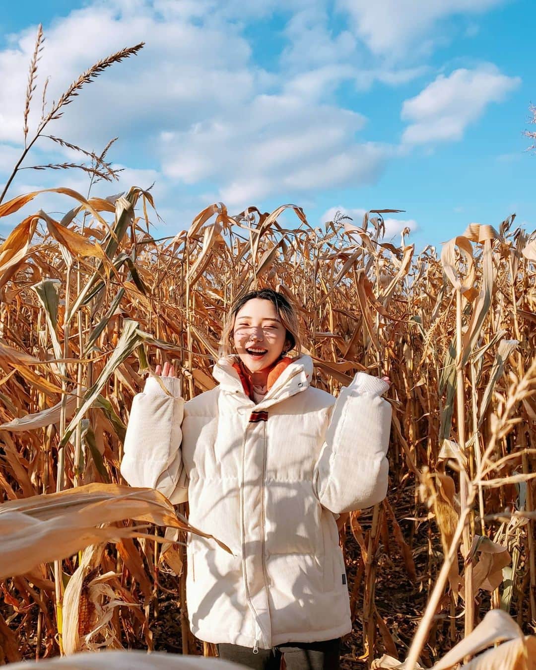 ひかりんのインスタグラム：「🌽🌽🌽☺️☺️☺️🍁🍁🍁 #fall」