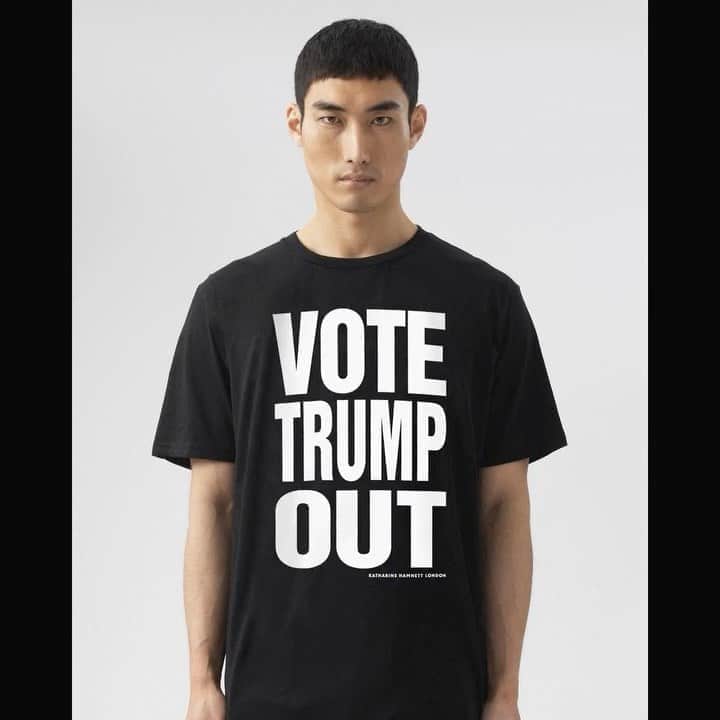 のインスタグラム：「#votetrumpout #katharinehamnettlondon」