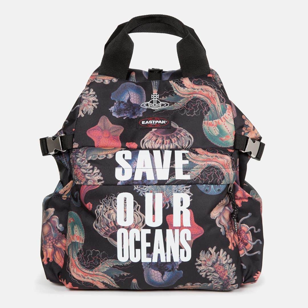 ヴィヴィアンウエストウッドさんのインスタグラム写真 - (ヴィヴィアンウエストウッドInstagram)「The Eastpak x Vivienne Westwood collaboration unites two conscious brands committed to creating responsibly-sourced designs. The five style collection is made using recycled PET to manufacture the main fabric, lining, webbing, bindings, wrapping bag, rope, and logos. Long-lasting zippers, threads, and hardware are featured for guaranteed quality and durability.⁠ ⁠ The limited-edition @EASTPAK X VIVIENNE WESTWOOD collaboration is now available in-store and online.⁠ ⁠ #EastpakxVivienneWestwood #SaveOurOceans」11月2日 23時10分 - viviennewestwood